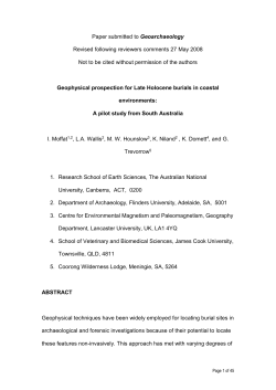 Paper in preparation for submission to