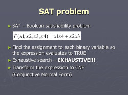 SAT problem TSP