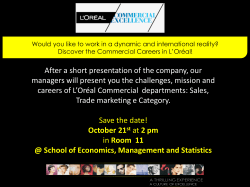 Commercial Excellence Presentation Bologna