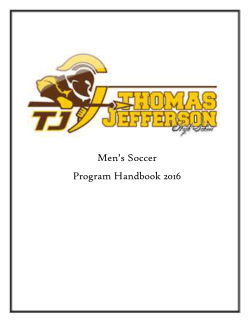 TJ Men`s Soccer Handbook 2016 [3]
