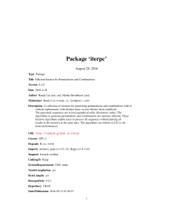 Package `iterpc`