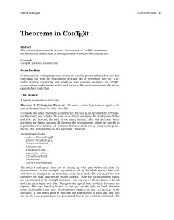 Theorems in ConTEXt