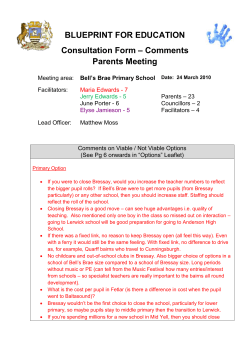 Consultation Form &ndash; Comments