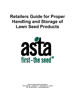 Lawn Seed Handling Guide - The American Seed Trade Association