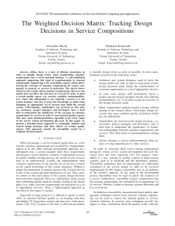 The Weighted Decision Matrix - Publikationsdatenbank der TU Wien