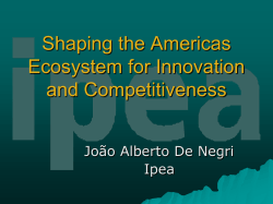 Shaping the Americas Ecosystem for Innovation and Competitiveness
