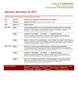 Sum Program Final 10-11 - American Association for Long