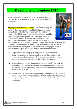 Directions to Umpires 2006