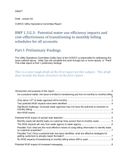 CUWCC Utility Operations Committee Report