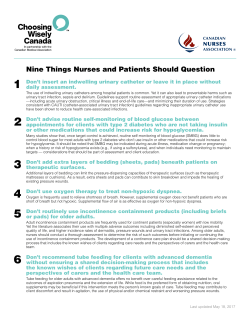 Nine Things Nurses and Patients Should Question