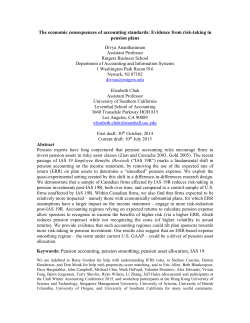 The economic consequences of accounting standards