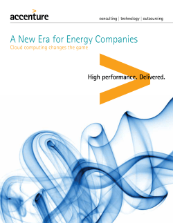 A New Era for Energy Companies