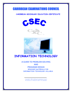 csec information technology - Castries Comprehensive Secondary