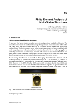 Finite Element Analysis of Multi-Stable Structures