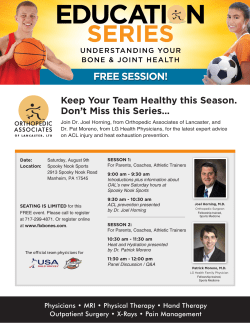 Keep Your Team Healthy this Season. Don`t Miss this Series&hellip;