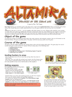 Object of the game Course of the game =