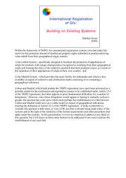 The Procedural Foundation Lisbon and Madrid