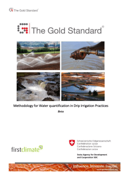 Methodology for water quantification in Drip Irrigation Practices