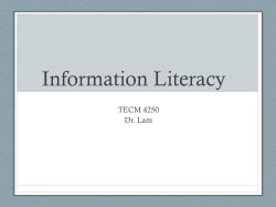 Information Literacy [6/23/15]