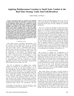 Applying Reinforcement Learning to Small Scale