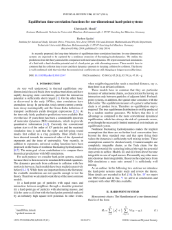 Equilibrium time-correlation functions for one