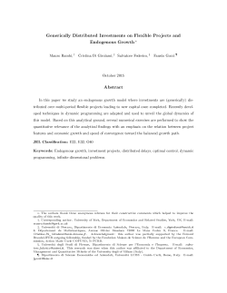 Generically Distributed Investments on Flexible Projects and