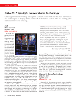 NIGA 2017: Spotlight on New Game Technology