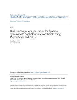 Real-time trajectory generation for dynamic systems with