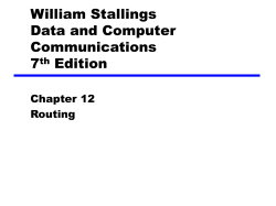 Chapter 12 Routing