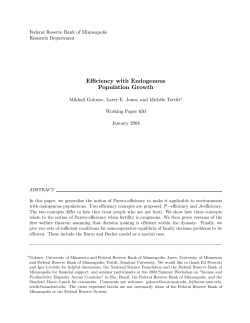 Efficiency with Endogenous Population Growth