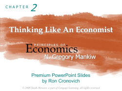 Thinking Like An Economist