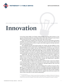 2014 Best Places to Work in the Federal Government&reg; Analysis