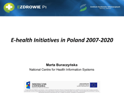 E-health Initiatives in Poland 2007-2020
