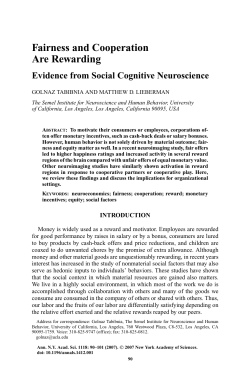 Fairness and Cooperation Are Rewarding