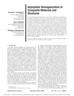 Asymptotic Homogenization of Composite Materials and Structures