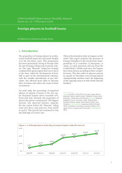 Foreign players in football teams