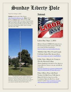 Sunday Liberty Pole - San Fernando Valley Patriots