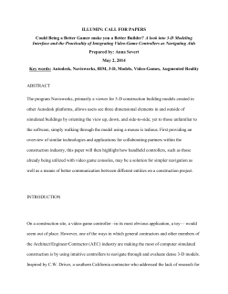 ILLUMIN: CALL FOR PAPERS Could Being a Better Gamer make