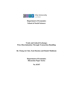 Price Discrimination Through Transaction Bundling B