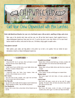 SANDWICHES ~ ~ SALADS