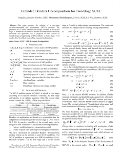 Extended Benders Decomposition for Two