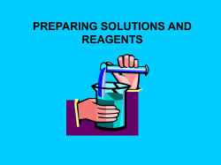 Making Solutions