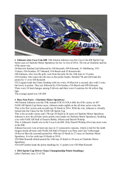 Johnson wins Coca Cola 600: #48-Jimmie Johnson won the Coca