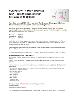 COMPETE WITH YOUR BUSINESS IDEA