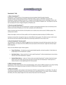 Powerbucks&trade; FAQ