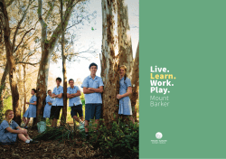 Live. Learn. Work. Play. - Mount Barker District Council
