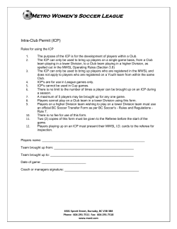 Intra-Club Transfer Form - Metro Women`s Soccer League