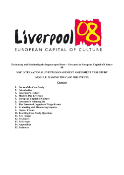 Evaluating and Monitoring the Impact upon Hosts &ndash; Liverpool as