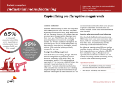18th Annual Global CEO Survey: Industry snapshot: Industrial