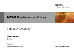 MTAS Conference - FTM CBA Sensitivity